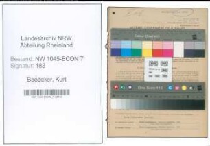 Entnazifizierung Kurt Boedeker , geb. 30.12.1922 (Tischler)