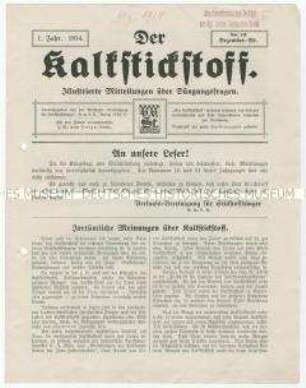 Verwendung von Kalkstickstoff