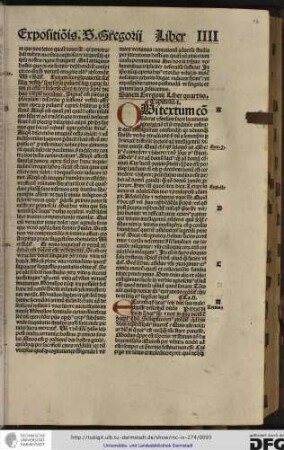 Sancti Gregorii liber quartus.