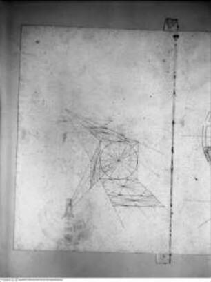 Album des Orazio Grassi, Perspektivische Studien eines Kreises auf verschiedenen Ebenen