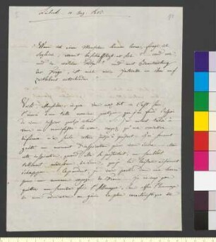 Brief von Villers, Charles Francois Dominique de an Goethe, Johann Wolfgang von