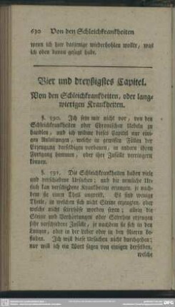 Vier und dreyßigstes Capitel. Von den Schleichkrankheiten, oder langwierigen Krankheiten