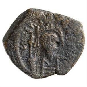Münze, Halbfollis, 589 / 590