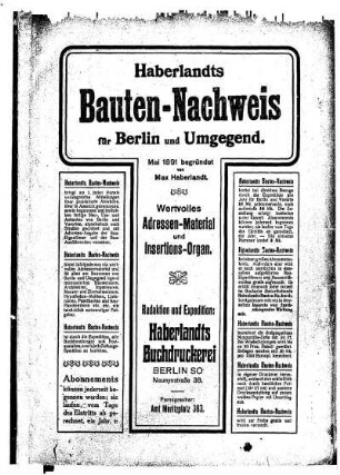 Nachtrag Berliner Adreßbuch 1915