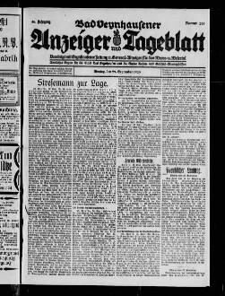 Bad Oeynhausener Anzeiger und Tageblatt. 1912-1934