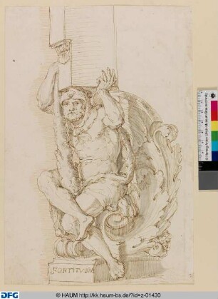 Herkules als Konsolfigur