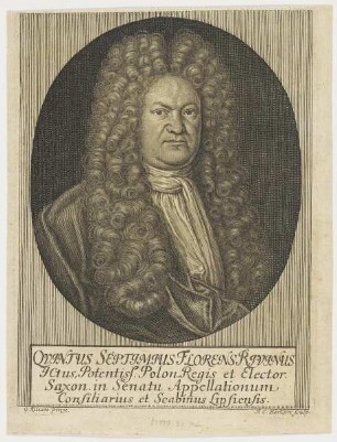 Bildnis des Qvintus Septimus Florens Rivinus