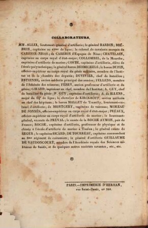 Journal des sciences militaires des armées de terre et de la mer. 23. 1831