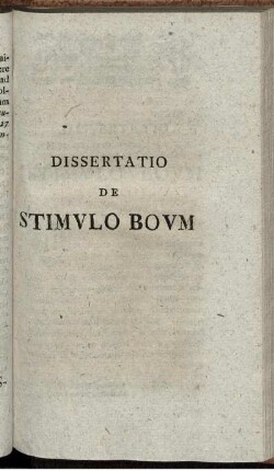 Dissertatio de Stimulo Boum