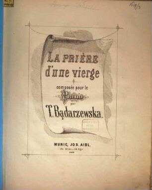 La prière d'une vierge : pour le piano