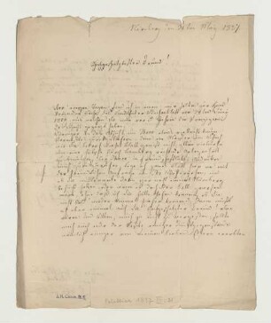Brief von Pelletier an Joseph Heller