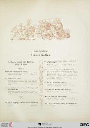 Dritte Abteilung: Schuss-Waffen (Nr. 885-990)