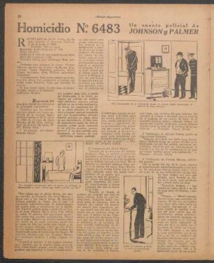 Homicidio N° 6483 : Un cuento policial de Johnson y Palmer