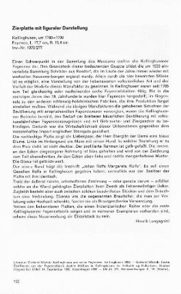 Zierplatte mit figuraler Darstellung