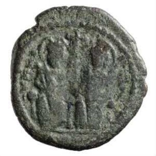 Münze, 10 Nummi, 573 / 574