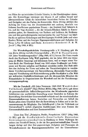 Prinzipien, Profile, Perspektiven. GEG, hrsg. von der Großeinkaufs-Gesellschaft Deutscher Konsumgenossenschaften : Hamburg, 1969