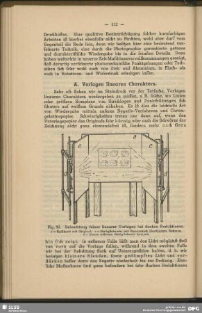 A. Vorlagen linearen Charakters