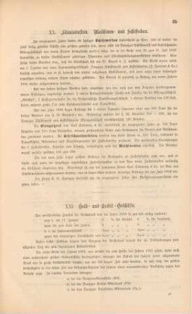 XXI. Geld- und Kredit-Geschäfte.