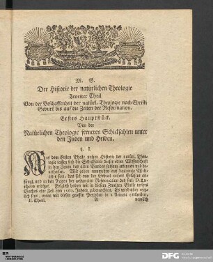 Der Historie der natürlichen Theologie zweiter Theil.