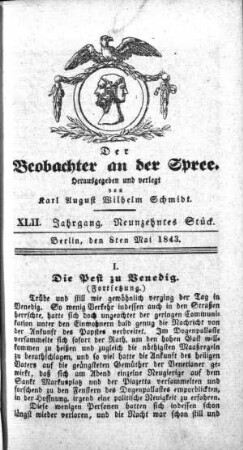 19. Stueck, 8. Mai 1843