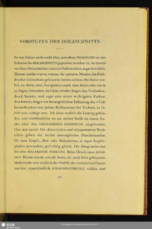 Vorstufen Des Holzschnitts