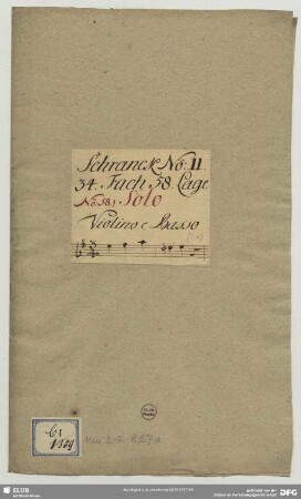 Sonatas - Mus.2-R-8,57a : vl, bc - a; GraunWV deest