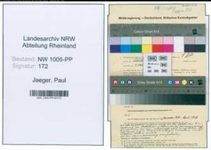 Entnazifizierung Paul Jaeger , geb. 10.03.1886 (Kaufmann)