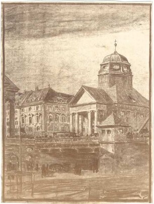 Fischer, Theodor; Köln; Rheinbrücke - Perspektive