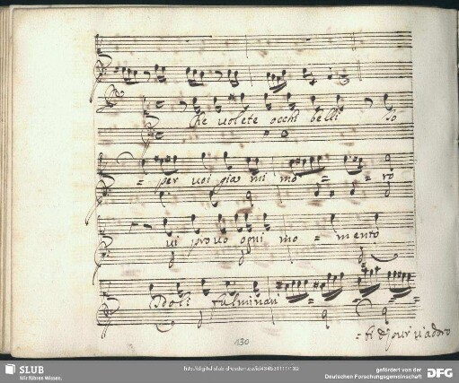 Recitativo: Che volete occhi belli