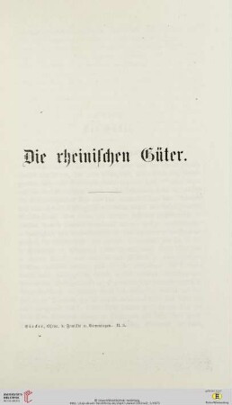 Die rheinischen Güter