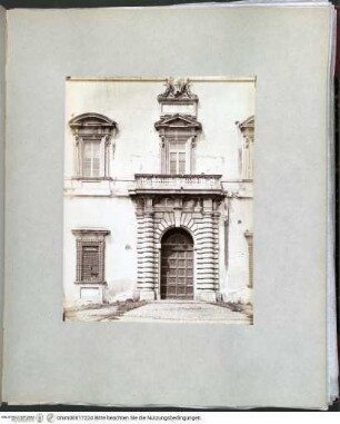 I Rome architectureHauptportal der Westfassade des Palazzo del Laterano - Rotes Album I (Architektur antik und modern)