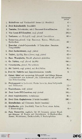 Spanische Plastik des 15. Jahrhunderts – Textilien – Orientteppiche – Silber – Kunstgewerbe – Gemälde (Nr. 1-564)