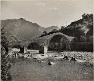 Ponte della Maddalena, Serchio-Tal in der Provinz Lucca, Toskana
