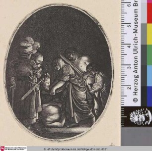 [Salome empfängt das Haupt Johannes des Täufers auf einem Tablett; The beheading of St. John the Baptist]