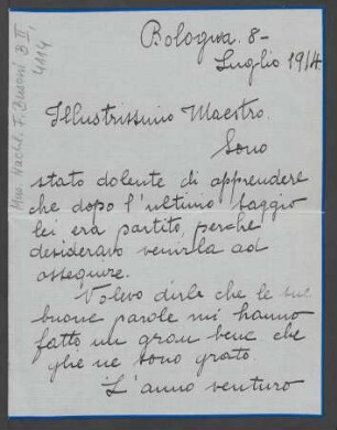 Brief an Ferruccio Busoni : 08.07.1914