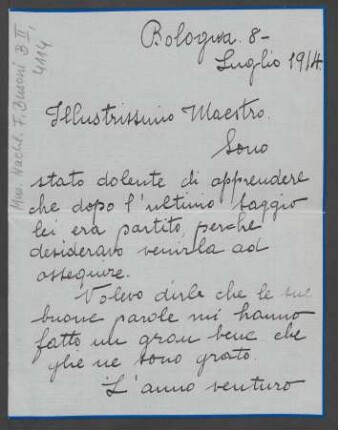 Brief an Ferruccio Busoni : 08.07.1914