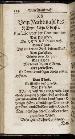 XX. Vom Nachtmahl des Herrn Jesu Christi.