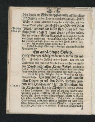 Ein andächtiges Gebeth.
