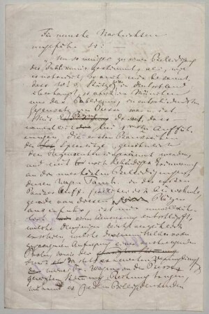 Richard Wagner (1813-1883) Autographen: Skizze zu einer Notiz für die Münchener Neuesten Nachrichten - BSB Autogr.Cim. Wagner, Richard.24