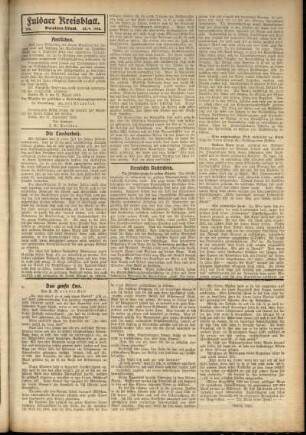 Zweite Ausgabe vom Donnerstag, den 25. September 1913.