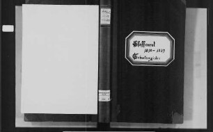Pfaffenrot, katholische Gemeinde: Geburtenbuch 1810-1839