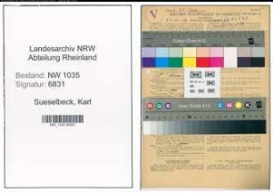 Entnazifizierung Karl Sueselbeck , geb. 05.07.1897 (Chemotechniker)