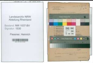 Entnazifizierung Heinrich Flessner , geb. 27.02.1892 (Krim.Sekretaer)