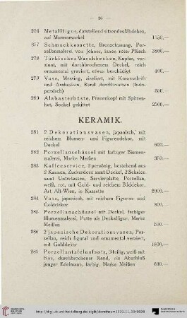 Keramik (Nr. 281-300)