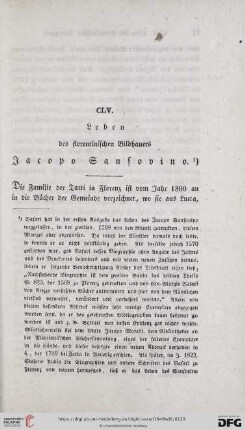 CLV. Leben des florentinischen Bildhauers Jacopo Sansovino