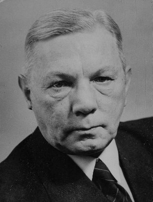Porträt Dr. Rudolf Friedrichs, Ministerpräsident Sachsens