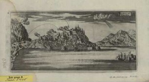 Ansicht von Nafplion in Griechenland, Kupferstich, um 1680?