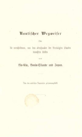 Nautischer Wegweiser
