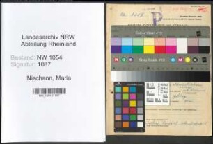Entnazifizierung Maria Nischann , geb. 01.01.1891 ()