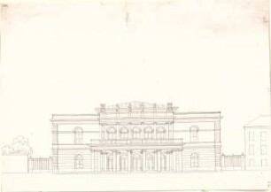 Métivier, Jean Baptiste; Theater einer Provinzstadt - Eingangsseite (Ansicht)